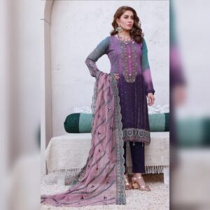 Chikankar- fancy Dupatta Luxury Decent hand work 3pc