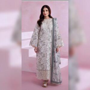 AFROZEH 3pc Embroidery Lawn 100%Orignal