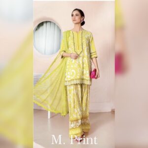 MARIA.B 3pc LAWN DIGITAL PRINTED 100%Orginal