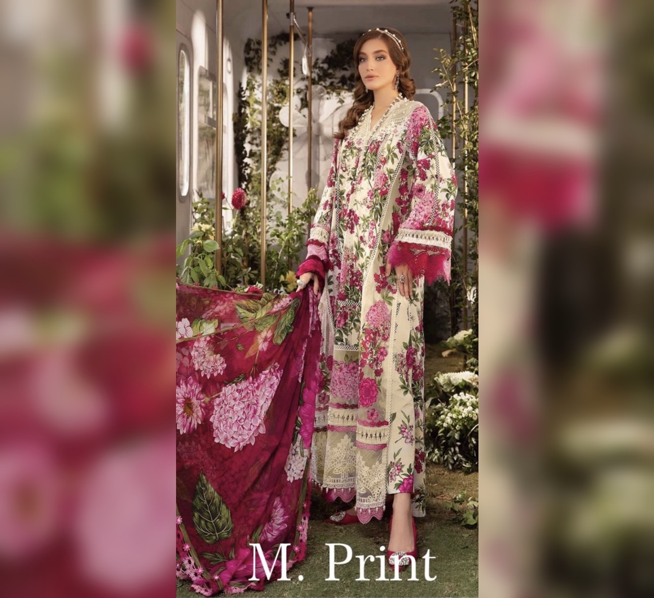 MARIA.B. 3pc Embroidery 100%Orignal