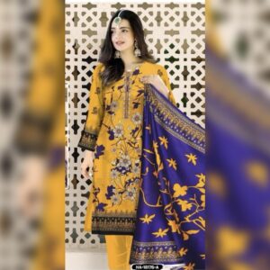 Baroque 3pc Lawn Fabric 100% Orignal