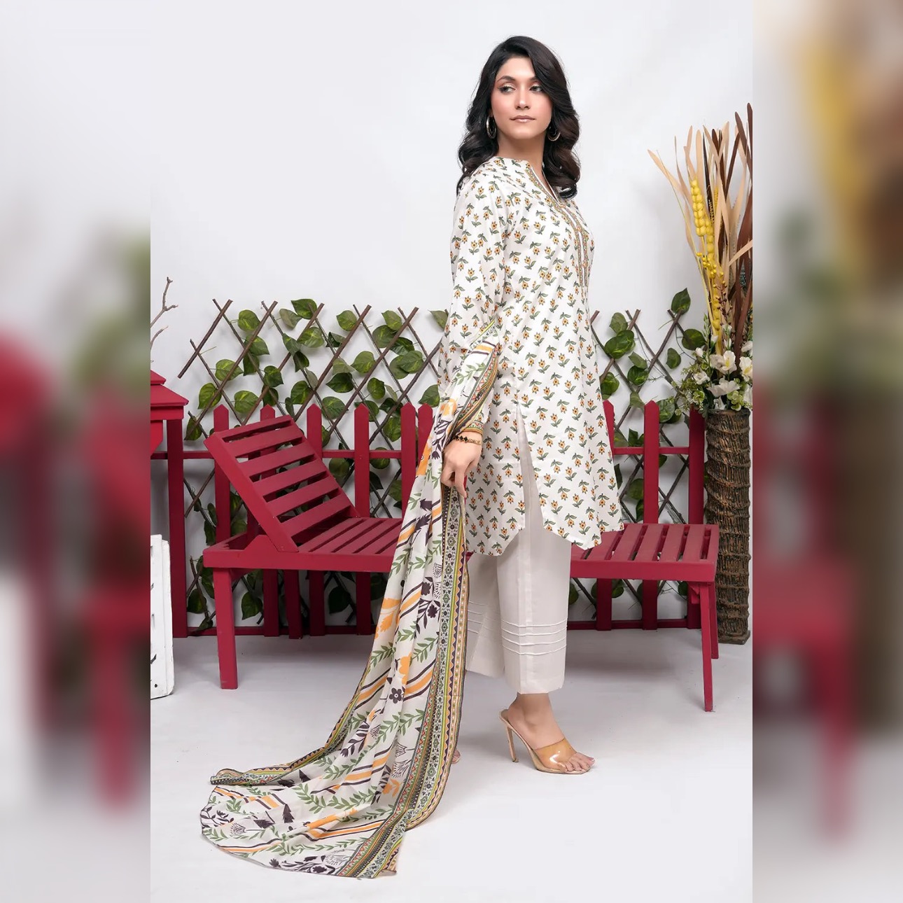 BRONZE SHAMA 3 PIECE LAWN (BR-1384) - Image 2