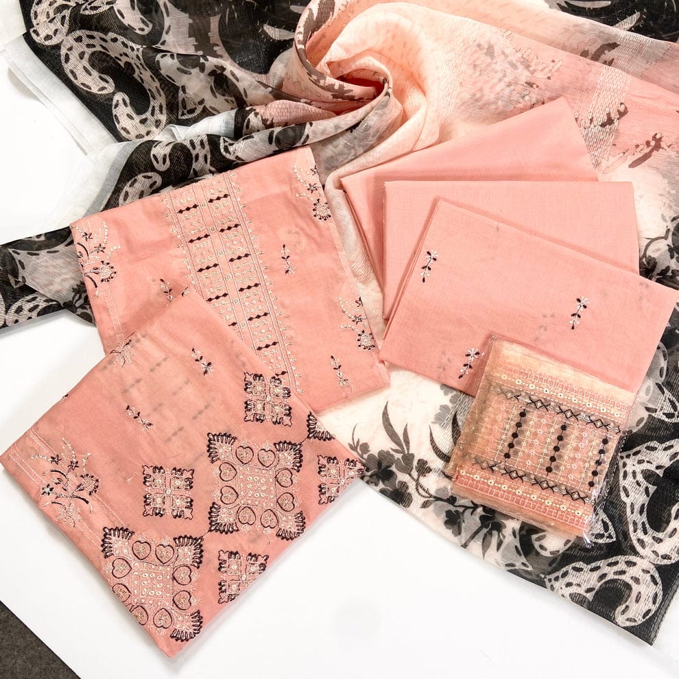 Anaya Noor 3pc Lawish Full heavy Embroidered 100% orignal - Image 2