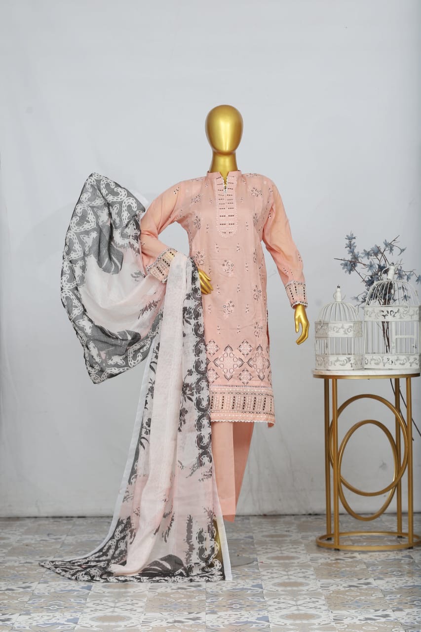 Anaya Noor 3pc Lawish Full heavy Embroidered 100% orignal