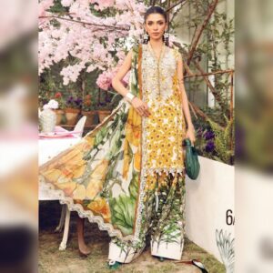 MARIA.B Digital Printed luxury lawn with patches